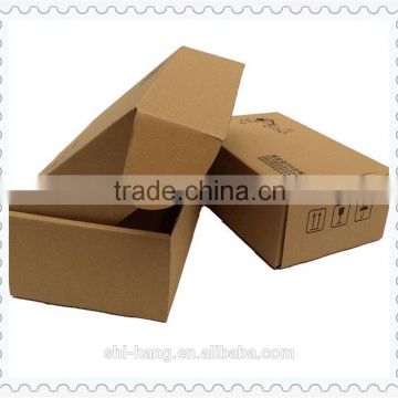 Custom color printing brown kraft corrugated mailer delivery express packing box for free sample