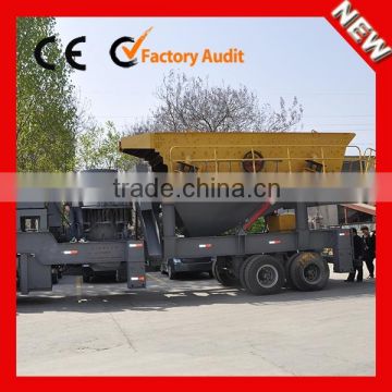 New high efficient Mobile wheel mounted crushing plant