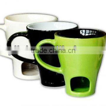 solid color promotion chocolate fondue mug set