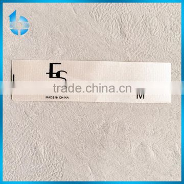 Silk screen printed main label tag for women's moding underwear