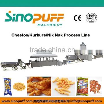 Full automatic nik nak process line/ cheetos line/cheetos machine