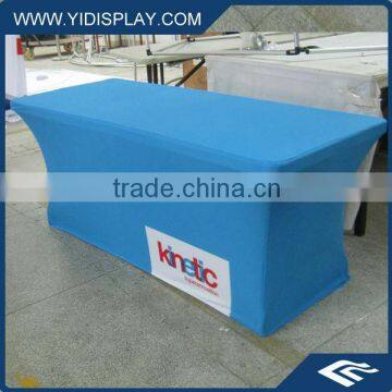 Promotional tradeshow and exhibition fitted stretch table cover