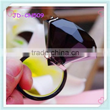 Black Crystal Napkin Ring K9 Crystal Diamond For Restaurant Decoration