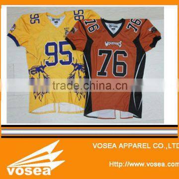 sublimation football jersey,American football jersey,American custom football jersey