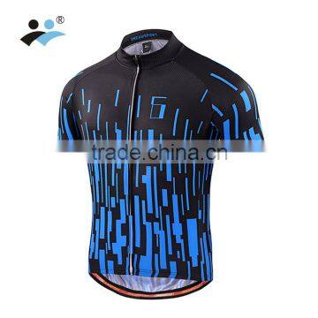 Factory Directly Cheap Blue Black Color Bicycle Jersey Sport Clothing