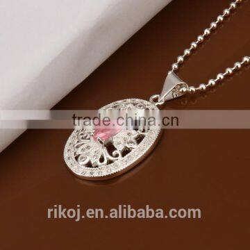 2015 Oval shape 925 silver plated rubine diamond jewelry