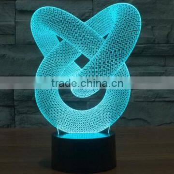 235-Decor Led Light 3d Chain Link Optical Visualization Light Sculpture Curve 3d Viewing Power Save Led Light photo-5