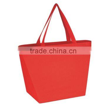 Non-Woven Budget Shopper Tote Bag-Red