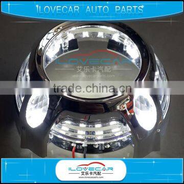 Auto lighting retrofit accessories LED Panamera shroud for 3inch projector lens