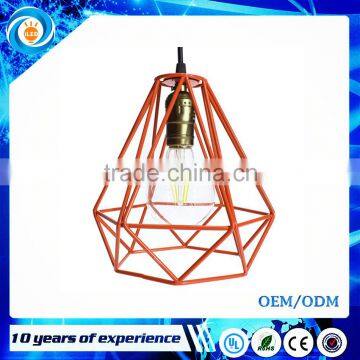 Loft Industrial Style Multicolor Edison Modern Metal Wire Frame Ceiling Pendant Hanging Light Lamp Lampshade Cage Fixture