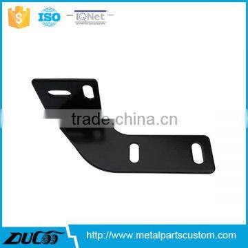 CNC milling adjustable metal brackets with black anodized