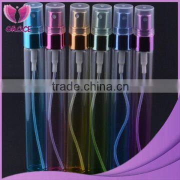 10ml high quality colorful perfume glass bottle with fine mist spray