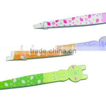 cartoon design stainless steel eyebrow tweezers, eyebrow clip