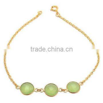 Sea Green Chalcedony bracelet Chalcedony Earrings Chalcedony earrings gold plated Chalcedony jewelry