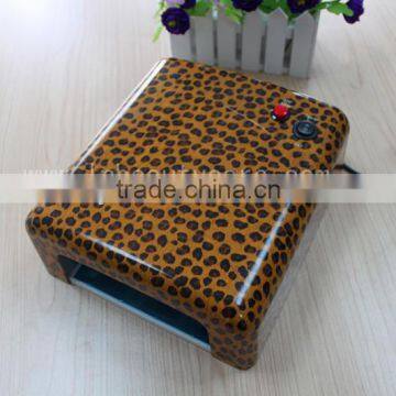 Leopard 36W nail UV lamp LN-818 fashion style curing 5 fingers at the same time