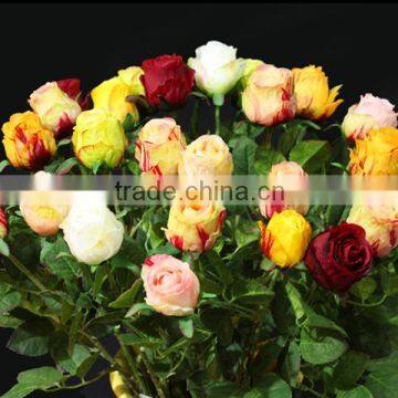 PU single artificial rose bud flower