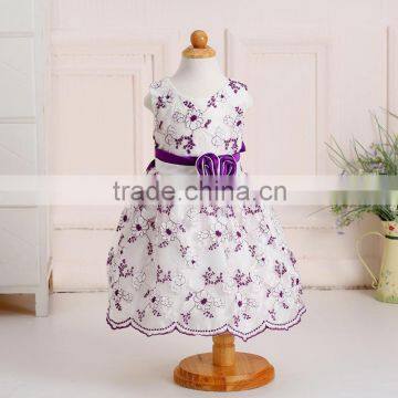 2016 New Made Apliqued Boutique Kids Dress Wedding Dress Long Sleeve photo-2