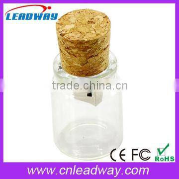 Drift Bottle Cork Shape USB Flash Drive With Logo Printing photo-5