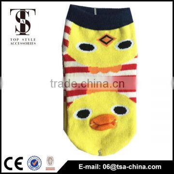 Cotton Women Girl Cartoon Face Short Boat Sock