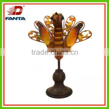 Thanksgiving decorative metal turkey candle holder