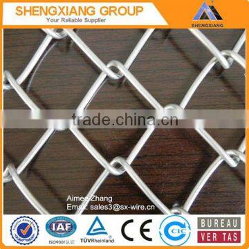 SGS &ISO9001 electro galvanized chain link fence for sales