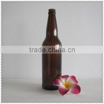 Amber beer bottle