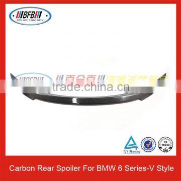 Carbon Fiber Trunk Spoiler Wings for BMW 6 Series F12 F06 Car Rear Spoiler V Style