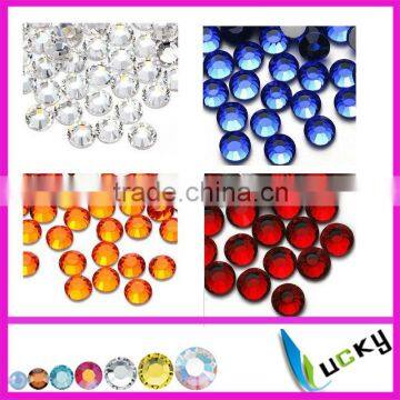 2014 new design resin hotfix rhinestones flat back for iron on transfers