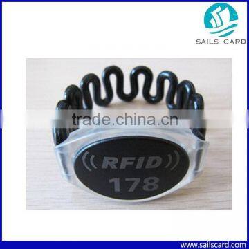 Colorful Waterproof RFID Swimming pool bracelet with printing
