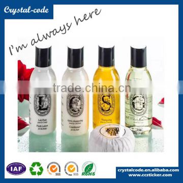 Double peel packaging paper cosmetic sticker label