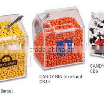 Customized antique acrylic mini candy box with scoop