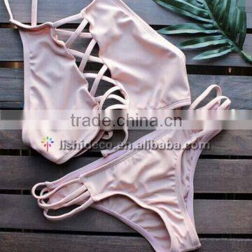 Latest Nude bandage net bikini