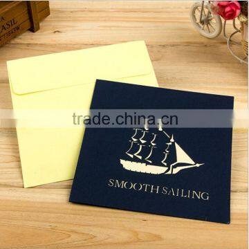 3D Ship Model Greeting Card Smooth Sail Memory Card
