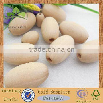 Natural Wood Wooden Oval Beads Bead photo-3