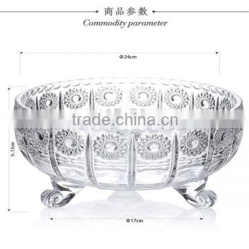 Fashion Crystal Dishware, Crystal Plate for Fruit