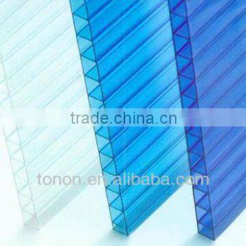 ISO9001 SGS 100% baye raw material twin wall polycarbonate sheets 4mm 5.5mm 6mm 8mm 10mm PC33 china manufacturers