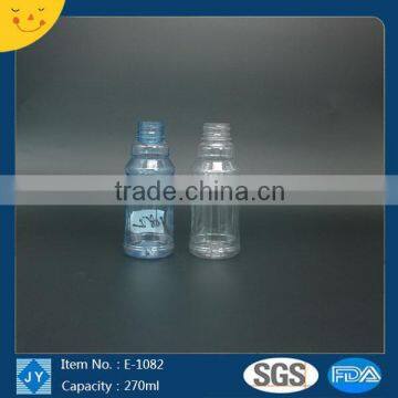 270ml Juice Use and PET Plastic Type plastic mineral water bottle price