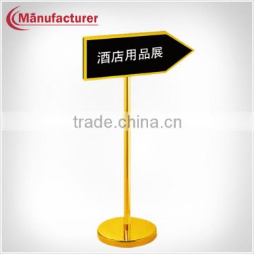 Guest Direction Sagittate Notice Sign Board ,Outside Road Arrows Sign Stand