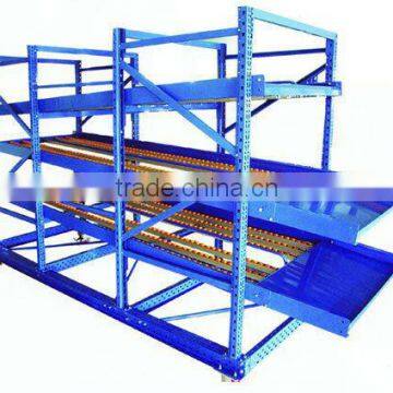 XZY rolling system carton flow shelving