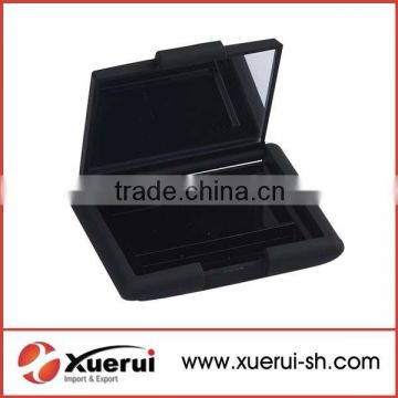 cosmetic plastic eyeshadow case with mirror