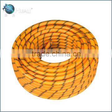 HOT SOLD PVC spray hose with 3 layers,yellow color, knitted hose