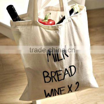 100% organic natural cotton shopping bag Eco-friendly