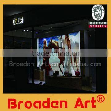 indoor/outdoor poster printing figure display banner on self adhesive