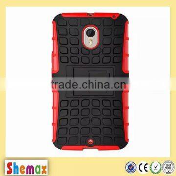 Wholesale Dual-layer Hybrid Kickstand Shockproof Case for Motorola Moto X Style XT1570