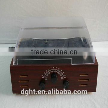 High quality AM/FM wooden gramophone