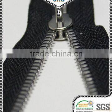 heavy duty metal jacket corn teeth zipper