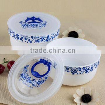 Vacuum food container,microwave oven safe plastic bowl With Open Hook