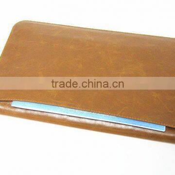 Chinese Manufacture pu Leather Luxury Design Laptop Leather Sleeve for 12 Inch photo-5