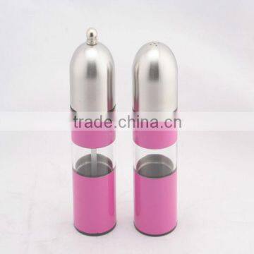 stainless steel salt and pepper set