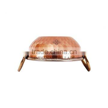Steel Copper Kadai Karahi Wok Bowl 200 ML For Restaurant Hotel photo-2